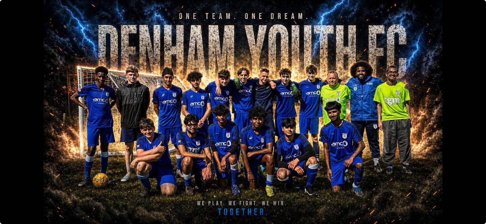 Denham Youth FC — sponsored by AMC Plumbing & Heating